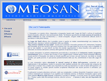 Tablet Screenshot of omeosan.it